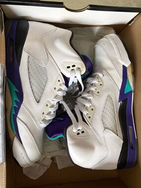 Nike Air Jordan 5 Retro “Grape” (2013) GS – Size 6.5Y / 8 women’s – With Box 🍇